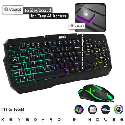 TechMagnet Zeus Pro 8 Gaming Desktop PC, Intel i5, GT 1030, 8GB ARGB RAM, 256GB SSD, 22 Inch Monitor, RGB Keyboard Mouse, Speaker, Headphone, USB WiFi BT, Webcam, Win 11 (Renewed) - color: 22 Inch, size: 256GB SSD