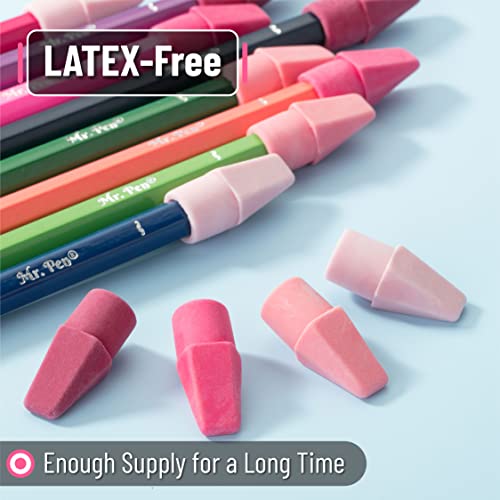 Mr. Pen- Pencil Erasers Toppers, 120 Pack, Pink Shades, Erasers for Pencils | Pencil Top Erasers, Pencil Eraser - color: Pink Shades, size: 120 Pack