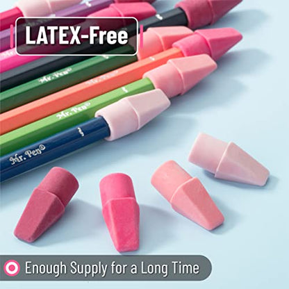 Mr. Pen- Pencil Erasers Toppers, 120 Pack, Pink Shades, Erasers for Pencils | Pencil Top Erasers, Pencil Eraser - color: Pink Shades, size: 120 Pack
