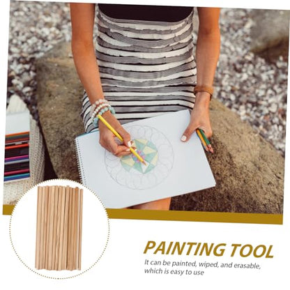 DOITOOL 50pcs Comfortable Wooden Sketching Pencils Students Drawing Learning Pencils Art School Stationery Easy to Sharpen
