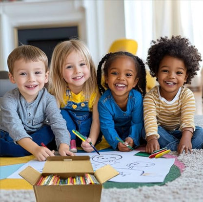 Madisi Crayons Bulk Pack, Regular Size, 4 Colors, 60 Packs, 240 Count | Crayons Bulk Individual Packs for Kids Classroom Set - size: 1 Count (Pack of 240)