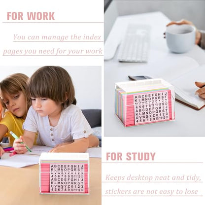 DLUGOPIS 3x5 Rose Gold Index Card Organizer Recipe Card Box Acrylic Flash Card Holder Index Card Box with Mirro Base 150 Ruled Lined Index Cards 30 Kraft Dividers Stickers For Holds 400 Note Cards - color: Rose Gold