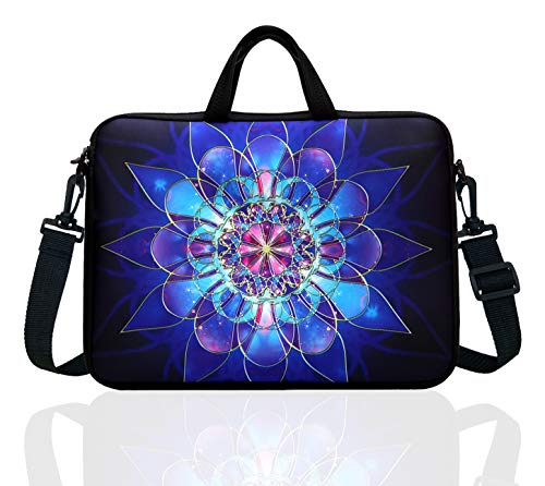14-Inch Laptop Shoulder Bag Sleeve Case With Handle For 13" 13.3" 14" 14.1" Netbook/Macbook Air Pro (Classic Blue) - color: Classic Blue