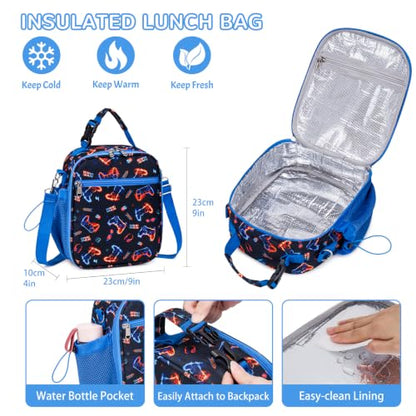 Bento Lunch Box for Kids Adult, Leakproof 3-4 Compartment Bento Box Set with Insulated Food Jar,Water Bottle, Lunch Bag, School Lunch Container for Toddler Teen Girls Boys Ages 3+(Game) - color: Game