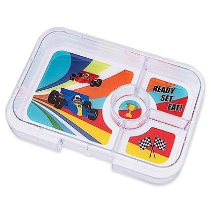 Yumbox Tapas Leakproof Bento Box, 4 Compartments, Greenwich Green | Sandwich-Friendly | Large 4.2-Cup Capacity | Removable Compartment Tray | Easy-Open Single Latch | Wrap & Bagel Friendly - color: Greenwich Green Race Cars