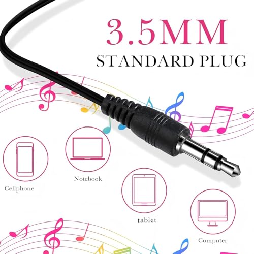 Kanayu 100 Pack Wired Earbuds Bulk for Classroom Ear Headphones Wired Basic Student Earbuds No Microphone with 3.5MM Jack for Class Laptop School Library, Individually Bagged (Pink) - color: Pink