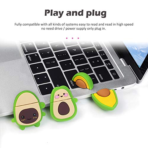 32GB USB Flash Drive Cute Nuts Model Memory Stick, Pack of 3 Pcs, Gift for Students and Children - color: Nuts Model 32GB*3