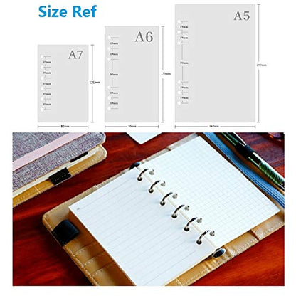 A7 Planner Refill, A7 Agenda Refill Diary Note Daily Plan Paper for Filofax,6 Hole/100gsm Paper Removable Planner Inserts 6 Rings, 4.84 x 3.23'', Harphia - color: Diary Note, size: A7