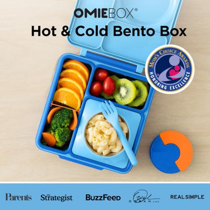 Omie OmieBox Kids Insulated Leakproof Bento Lunch Box with Food Jar (Blue Sky) - color: Blue Sky