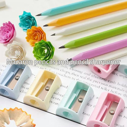 56 PCS Aesthetic School Supplies with Large Pencil Case, 24 Double Brush Marker Pens, 5 Black Ink Gel Pens, 6 Macaron Pencils, 4 Sharpeners, Sticky Notes, Ruler, Erasers, Stationery Gift - color: Blue
