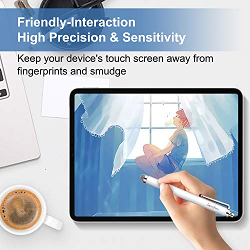 10 Pack Stylus Pens for Touch Screens, Mesh Fiber Tip for ipad iPhone | For Tablets Samsung All Precision Capacitive Universal Touch Screen Devices