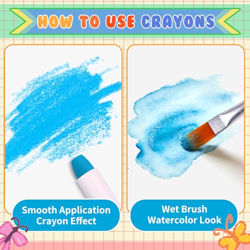 36 Color Silky Twistable Crayons Washable Easy Grip for Artist, Multicultural Pastel Gel Crayons, Art Supplies Coloring Gift