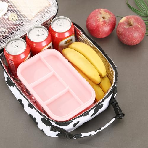 Lovoeo Lunch box Lunch bag for men women Insulated Lunchbox Lunch bags for Work Picnic Travel (Cow) - color: Cow