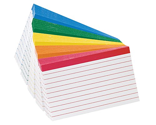 Oxford Esselte Color Coded Bar Ruling Index Cards, 100 Count (ESS04753)