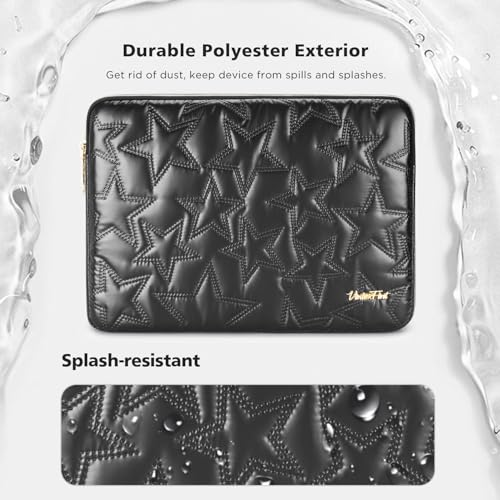 13 inch Laptop Sleeve Case for 13" MacBook Air M5/M4/M3, 13" MacBook Neo/Pro, 13" Latitude 5350/7320/7350, 13.4" Dell XPS 13, 13" ThinkPad X13 Gen / L13 Gen 5, HP Laptop Bag Cover, Black - color: Black, size: 13 inch / Macbook 13