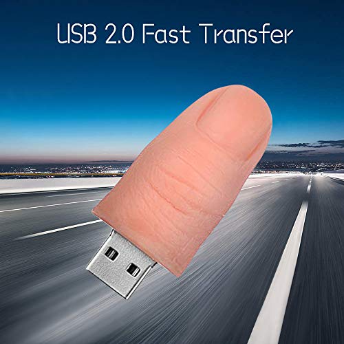 Fun Flash Drive 32GB, AreTop USB2.0 Creative Novelty Miniature Thumb Shape | Flash Drive Cool 32GB Thumb Drive Memory Stick USB Drive Novelty Jump Drive Pendrive for Kids Gift - size: 32GB, style: Thumb