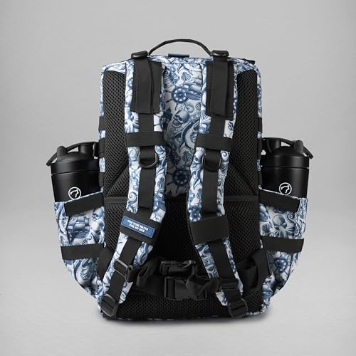 WOLFpak 45L Athletic Gym Backpack - Durable 1000D Waterproof Oxford Material with MOLLE Webbing, Laptop Pocket - color: Sailor's Curse
