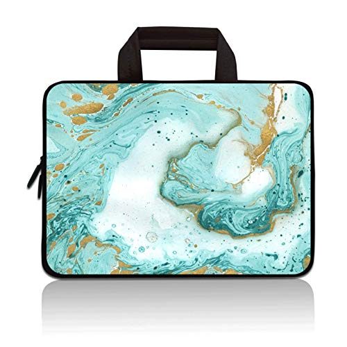 Universal 7~9 inch Kids Tablet Portable Neoprene Zipper Carrying Sleeve Case Bag Fits 7" 8" 8.5" 8.9" 9" iPad mini 5 4 3 2 1, Galaxy Tab A 8.0 (Sea Wave) - color: Sea Wave