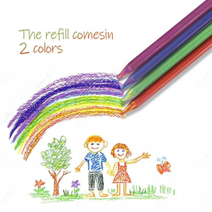 5.6MM Mechanical Pencil Lead Refills - Rainbow, Graphite - Soft, Medium, Hard - Clutch Pencil Refills - 5 PCs - color: Rainbow 5.6mm Refills - 5 pcs