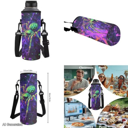 Cool Spider Venom Backpack for Boys Girls Backpack with Lunch Box Water Bottle Pouch and Cool Pencil Case 4PCS Set Bookbag with Front Pocket for School Large Elementary Middle High School - color: Cool Spider Venom