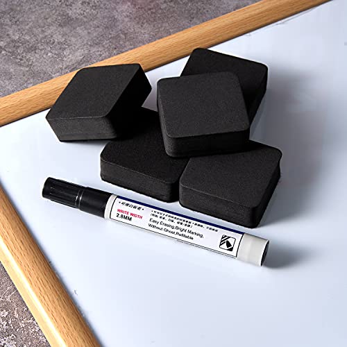 Dry Erase Erasers, 40 Pack Magnetic Whiteboard Dry Erasers | Chalkboard Cleaner Wiper for Kids and Classroom Teacher Supplies Home and Office, Black - color: 40 Pack-black