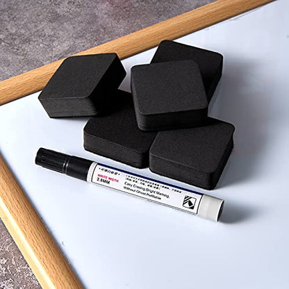 Dry Erase Erasers, 40 Pack Magnetic Whiteboard Dry Erasers | Chalkboard Cleaner Wiper for Kids and Classroom Teacher Supplies Home and Office, Black - color: 40 Pack-black