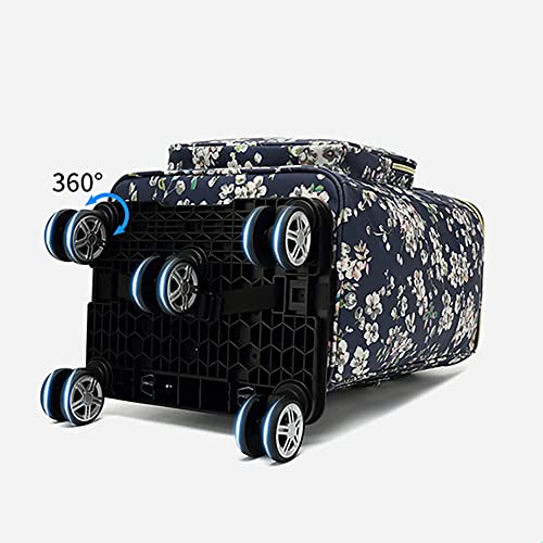 Backpack Trolley - 5 Wheels Folding Compact Lightweight Luggage Cart, Travel Trolley for Bags/Lunch Backpack/Golf Bag (5 Wheels) - color: 5 Wheels