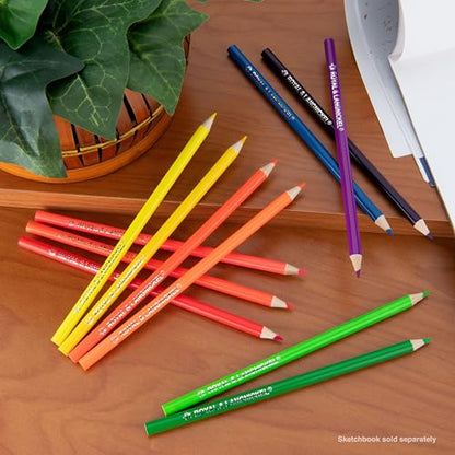 ROYAL BRUSH Neon Colored Pencils, 12 Count, 12/Pkg
