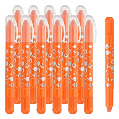 PATIKIL Watercolor Gel Crayon, 12Pcs Washable Twist Coloring Crayons Bulk Blendable for Coloring, Drawing, Painting, Orange Crayon - color: Orange