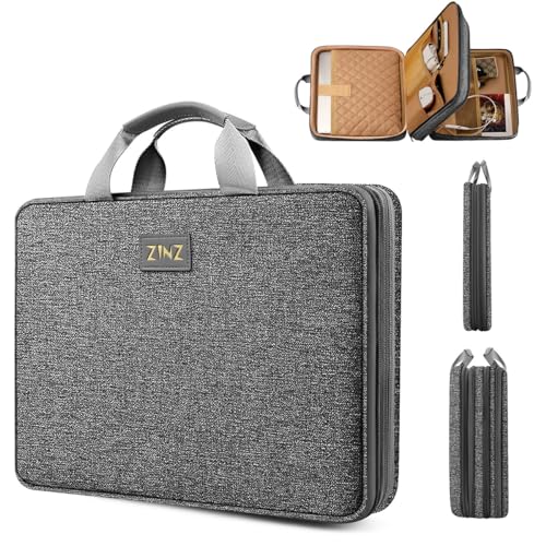 ZINZ Slim Expandable Laptop Case 15.6 Inch Sleeve Upgraded Protective Durable Recycled Carrying Case Compatible with MacBook 15" & 16" and Most 15" 15.6" 16" Notebook,D01G01 - color: D01g01, size: 15.6"