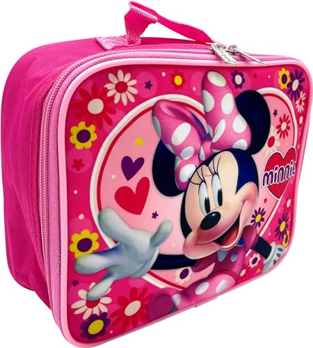 Disney/Marvel Licensed Kids Insulated Lunch Box (Minnie Mouse-Pink) - color: Minnie Mouse-Pink