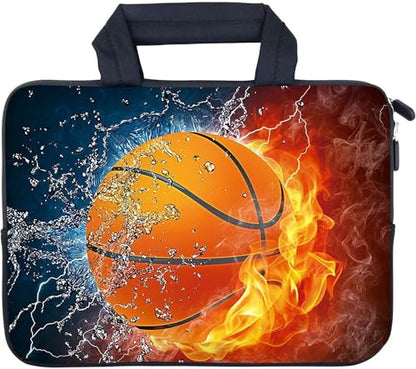 Laptop Sleeve Case 11.6" 12.1 Inch Neoprene Laptop Sleeve/Notebook Computer Case/Chromebook Case/Carrying Bag (Fire Basketball) - color: Fire basketball