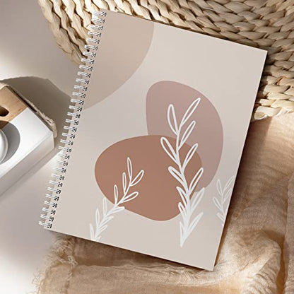 Gotcha Covered Notebooks Abstract Botanical Spiral Notebook / 8.5" x 11" Journal / 120 College Ruled Pages/Durable Gloss Laminated Softcover/White Wire-o Spiral Binding/Made in the USA