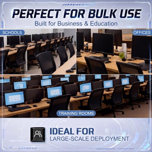 Tellegloww 48 Pcs Wired USB Keyboard and Mouse Combo Bulk 24 Corded QWERTY Keyboard 24 Mouse for Office Business Enterprise Workstation, Plug and Play Computer Peripherals for PC Desktop Laptop
