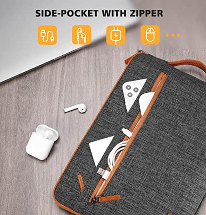 KIZUNA Laptop Tablet Sleeve Case 10 Inch Water-Resistant Computer Hand Bag for 9.7"- 11" iPad Pro/10.2 iPad/10.9 iPad/10.5" Samsung Galaxy Tab/10.5" Surface Go 3/10.1" Lenovo Smart,Brown - color: Brown, size: 9.7-10.5 Inch / 11" iPad Pro 2020
