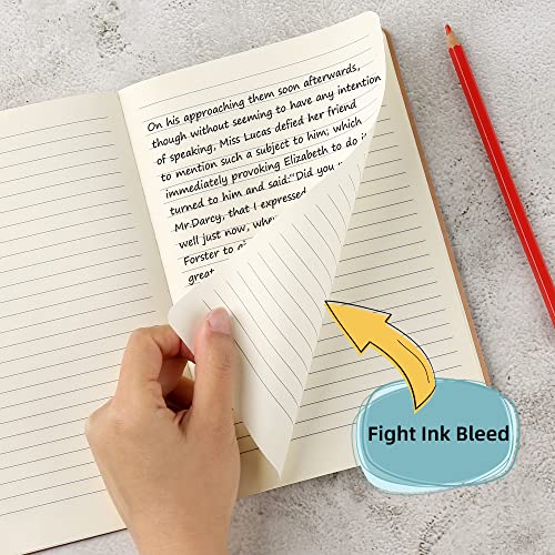 24 Pack College Ruled Notebook & Journal Bulk, Kraft Cover, Line Thick Paper, A5 Size, 5.5x8.3 inch, 60 Pages, Small Subject Note Pad Planner Set for Women Men Kids Traveler Student Office - color: Yellow, style: Yellow-24-Line