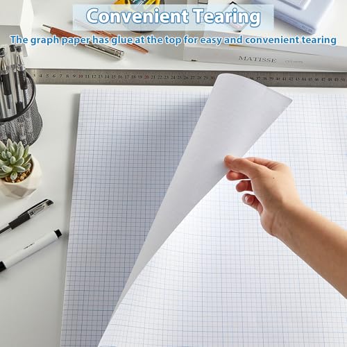 gisgfim 50 Sheets Large Graph Paper 24 X 36 in Graph Paper Pad 1/4 in Ruled Large Grid Paper Sheet Blueprint Paper Engineering Paper Poster for Architect Designer Mathematician Draftsman(White Blue) - color: White Blue