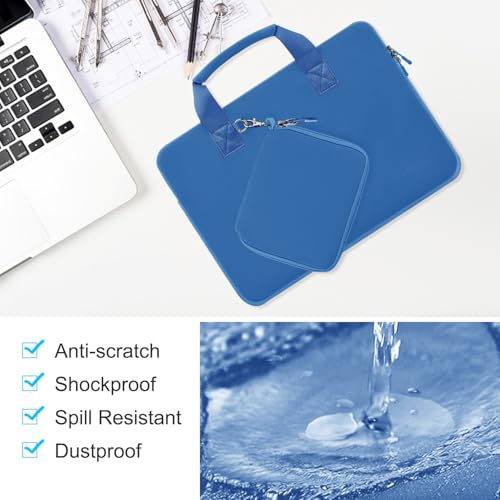 11.6 12.9 13 inch Elastic Laptop Sleeve with Small Case Compatible with 13 inch MacBook Neo Air Pro M5/M4/M3/M2/M1, iPad 13 12.9, XPS 13 and Most 11.6 12.9 13 inch Notebooks Tablets,Jewerl Blue - color: Jewerl Blue, size: 11.6"-13"