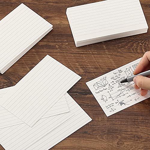Mr. Pen- Lined Index Cards, 3" x 5", 1000 Cards, White, Notecards 3x5 Lined | Flashcards for Studying, 3 x 5 index card Ruled, Flash Cards, Bulk Index Cards - size: 1000 Cards
