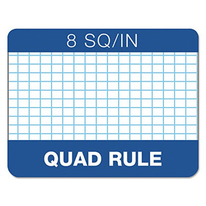 TOPS Quadrille Pad, Gum-Top, 8-1/2 x 11 Inches, Quad Rule , White Paper, 50 Sheets per Pad (33081)