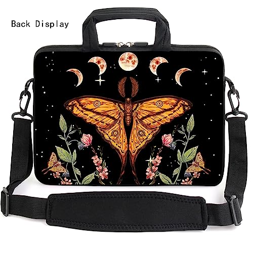 15" laptop sleeve laptop bag chromebook case adjustable shoulder strap with handle accessory pocket for men women (RYD-15-4) - color: Ryd-15-4