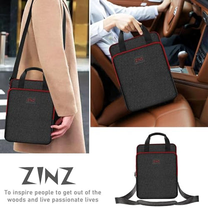 ZINZ Laptop Case 12.9 13 Shoulder Bag, Expandable Handbag with Valuables Compartment Compatible with MacBook Air/Pro/Neo 13" M5/M4/M3/M2/M1, iPad 12.9/13/11, Water-Resistant & Shockproof,B01K02 - color: B01k02, size: 13"