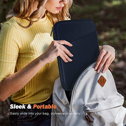 MoKo 9-11 Inch Tablet Sleeve Bag Carrying Case with Accessory Pocket | Fits iPad Air 11-inch M4, iPad Pro 11-inch M5, iPad A16 11-inch, iPad 10/9/8/7th and Tab S9/S8 11-inch, Indigo - color: Indigo, size: 9-11 Inch