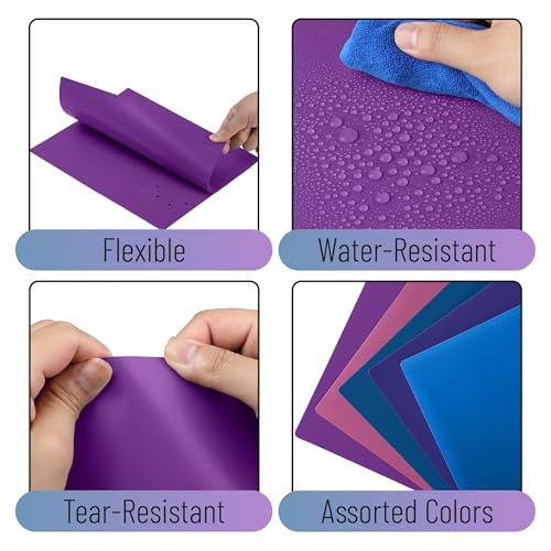 Mr. Pen- Plastic Folders with Pockets, 5 pcs | Aesthetic File Folder with Business Card Slot, 2-Pocket Folder, Back to School, Office, Filing Supplies - color: Outer Space, size: 5 Pack