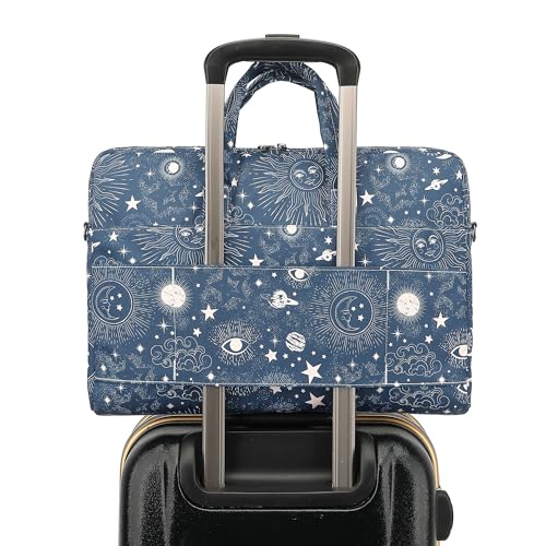 Muti-Pockets Laptop Sleeve Case Bag,Rebound Bubble Cushioned Laptop Shoulder Bag Fits Laptop 15.6 inch-16 inch (Sol de Mayo) - color: Sol De Mayo(muti-pockets)