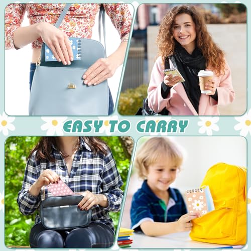 Zhanmai 36 Pcs Mini Spiral Notepads Daisy Pocket Notebooks for Kids Colorful Daisy Floral Notebook Small Journal for Women Girls Gift Office School Travel Supplies - style: Daisy