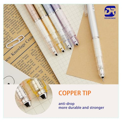 Gel Pens, Extra Smooth Black Ink Pen, 12 Pcs 0.5mm Fine Point Writing Pen for Journaling Note Taking, Nurse Retractable Pen, Cute Aesthetic Stationery School Office Supplies Gifts for Women