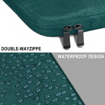 Laptop Case 14 Inch, Water Resistant Traveling Computer Cover with Handle, Shockproof Protective Carrying Laptop Sleeve Compatible for 14 Inch MacBook Air/Pro, HP, Dell, Lenovo, Cyan - color: Cyan, size: 14 Inch