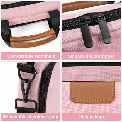 15 inch Laptop Sleeve Bag,Padded Protective Travel Carrying Case for New 15"/15.3" MacBook Air M5 M4 M3 M2 2026-2023,Dell XPS 15 Plus,15 Inch Surface Laptop 7/6/5/4/3,Galaxy Tab S9 Utra 14.6" - color: Pink, size: 15 Inch
