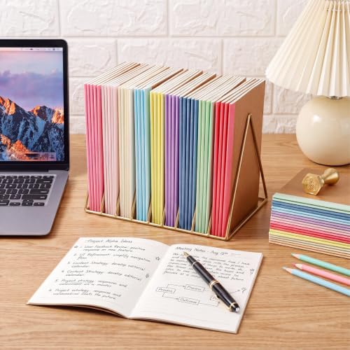 Handepo 100 Pack A5 Composition Notebooks Bulk 5"x8" Wide Ruled Soft Cover Journals, 60 Pages Composition Notebooks Bulk School Supplies for Students Classroom Office - color: Fresh Macaron, size: A5